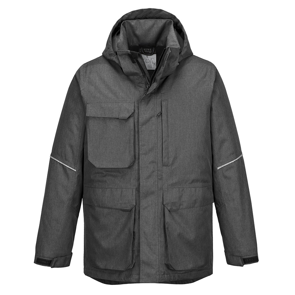 KX3 Parka jakke - Grå mergel