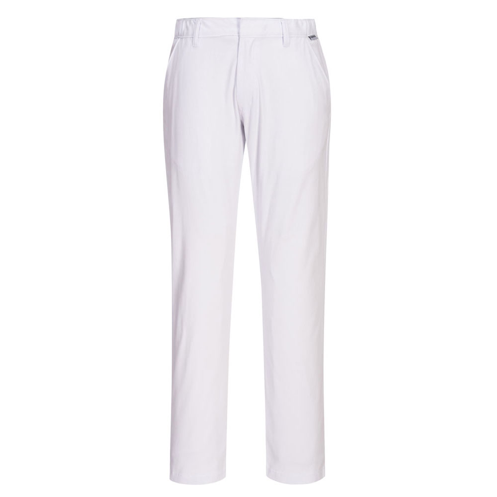Stretch Slim Chino arbejdsbukser - Hvid