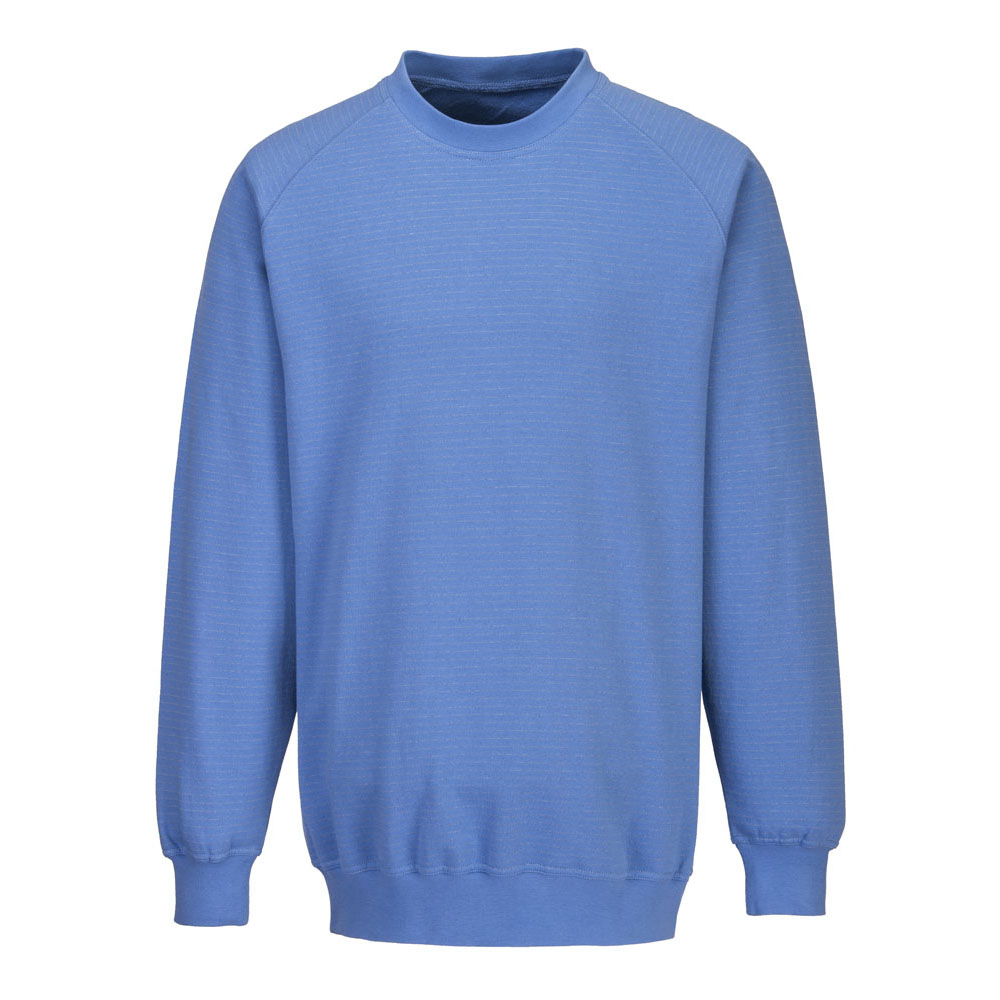 Antistatisk ESD sweatshirt - Hamilton Blå