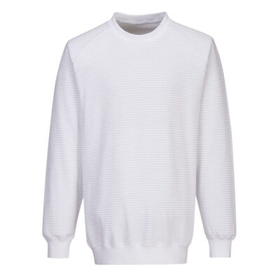 Antistatisk ESD sweatshirt - Hvid