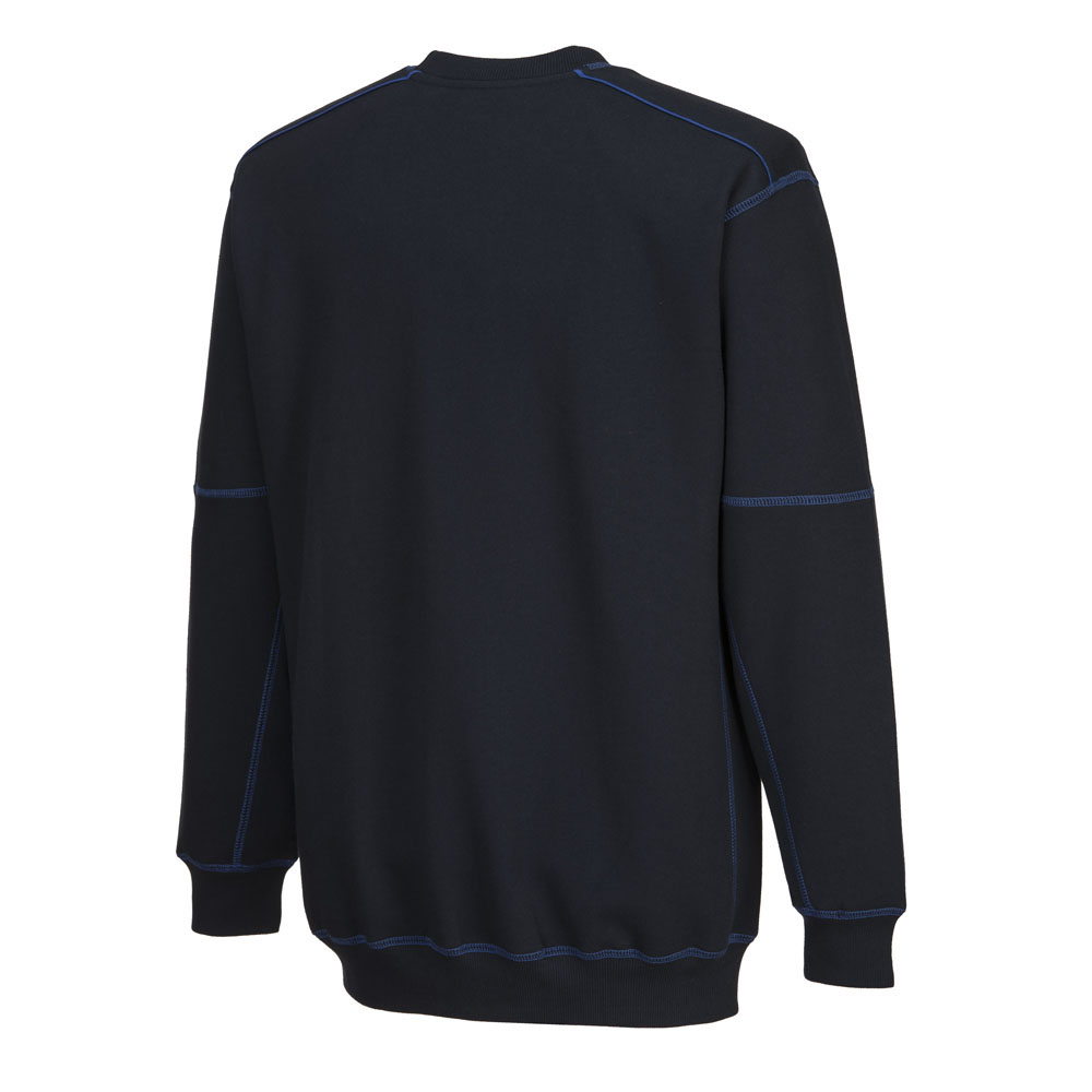 2 farvet sweatshirt - Marine/Kongeblå - Billede 3