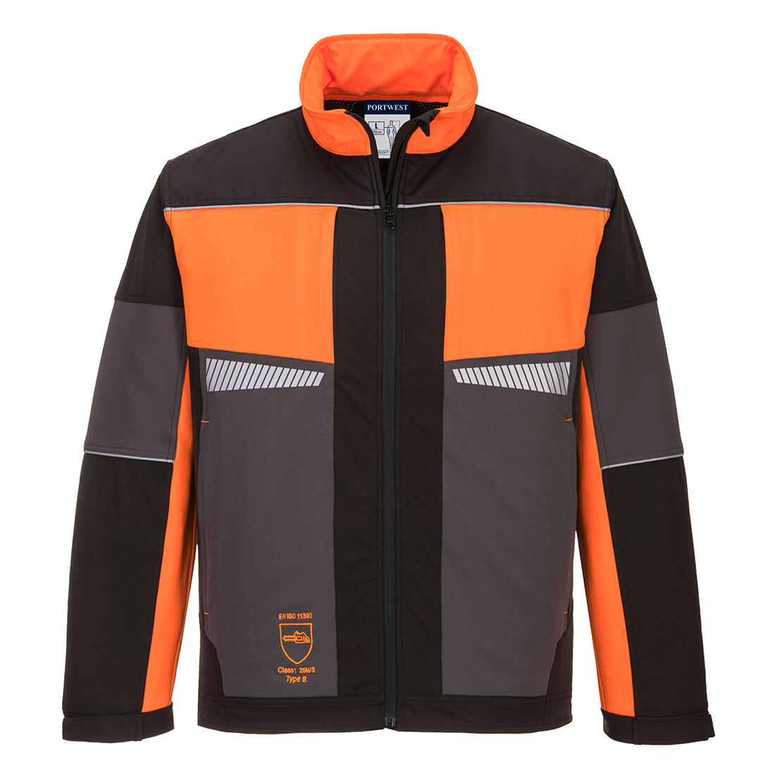 Oak professionel motorsavsjakke - Sort/Orange