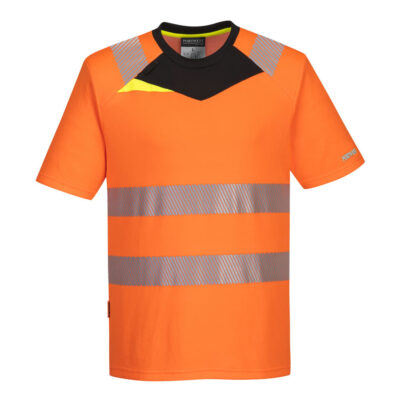 DX4 hi-vis t-shirt S/S - Orange/Sort