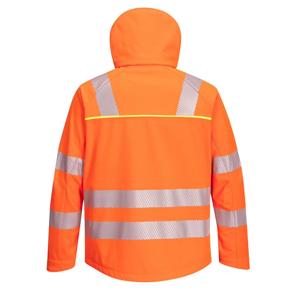 DX4 hi-vis softshell - Orange/Sort - Billede 4