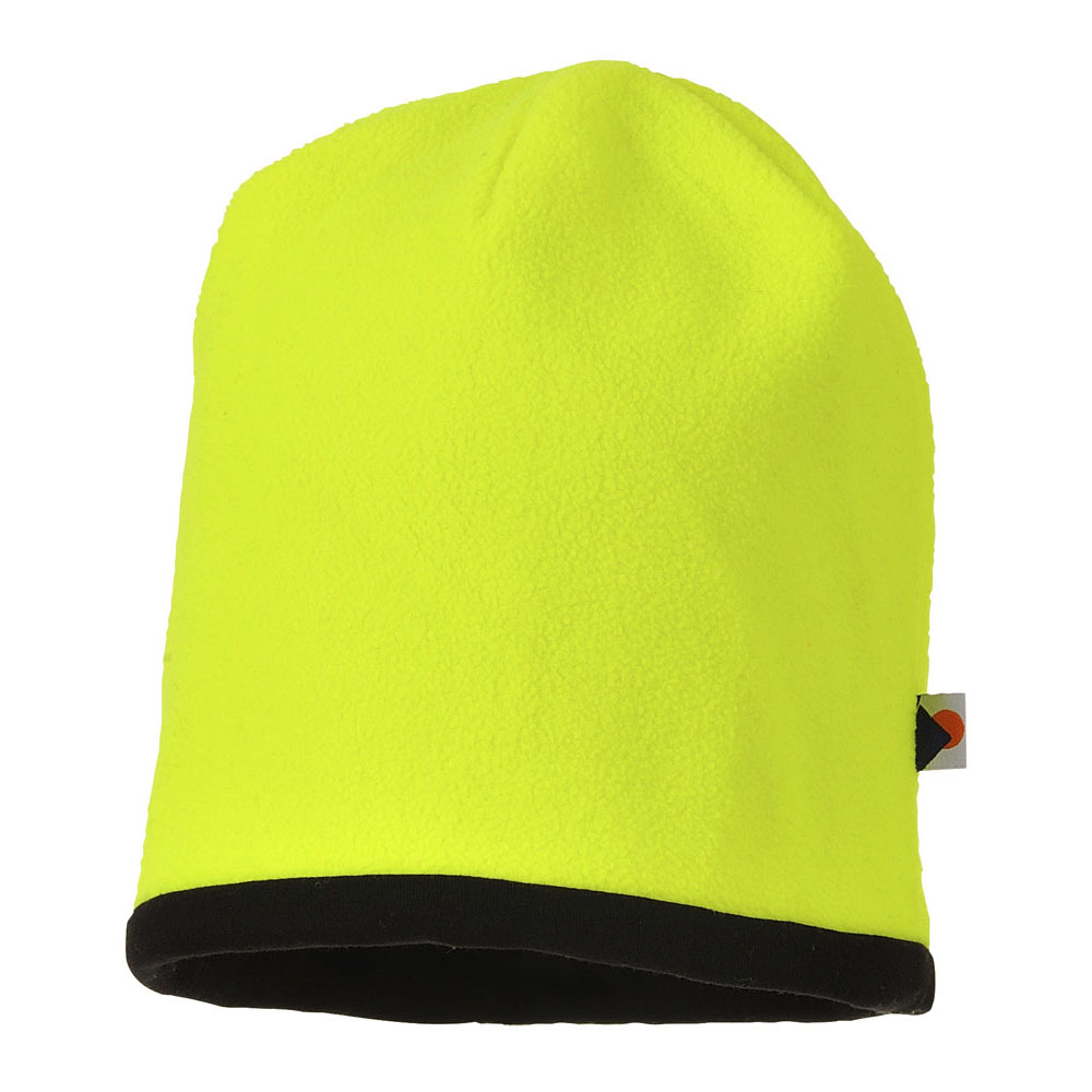 Vendbar Hi-Vis Fleece hue - Gul/Sort