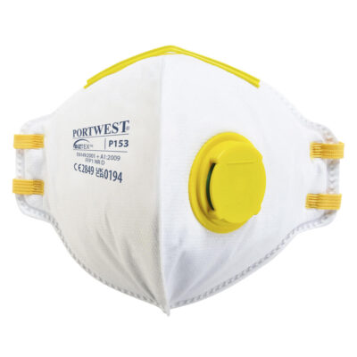 FFP1 Foldbar Dolomite Filtermaske m/ Ventil Hvid