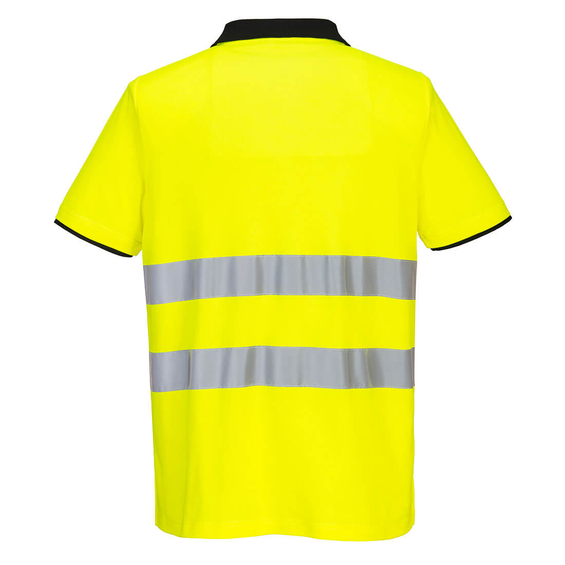 PW2 hi-vis polo korte ærmer - Gul/Sort - Billede 2