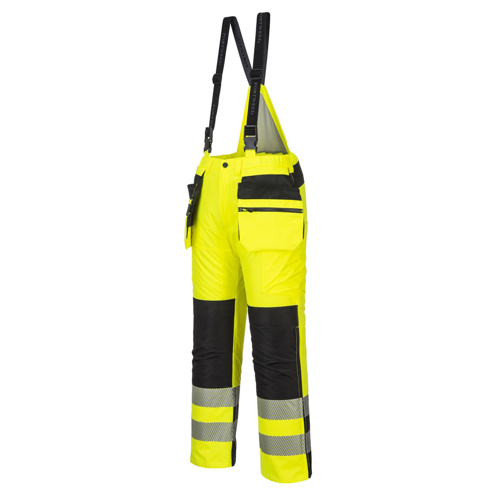 PW3 hi-vis vinterbukser - Gul/Sort - Billede 2