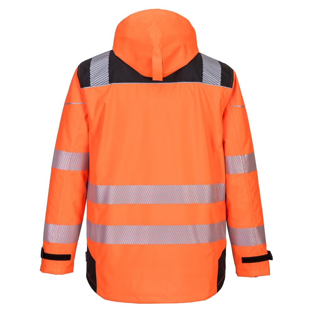 PW3 hi-vis 3-i-1 jakke - Orange/Sort - Billede 5