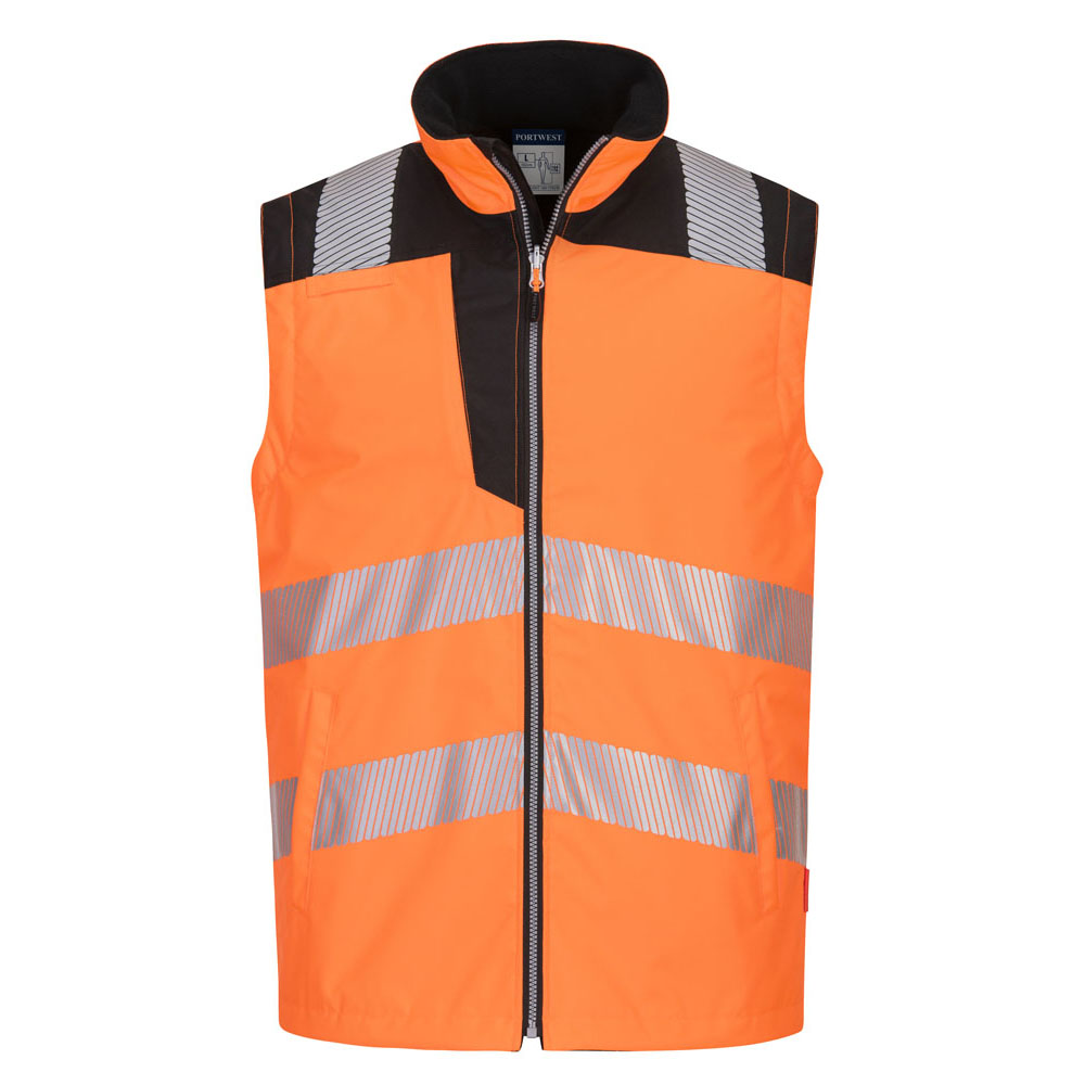 PW3 hi-vis 5-i-1 jakke - Orange/Sort - Billede 2