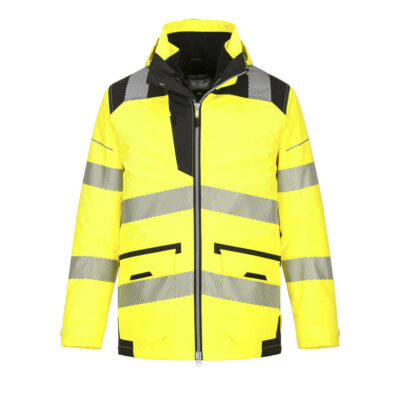 PW3 hi-vis 5-i-1 jakke - Gul/Sort