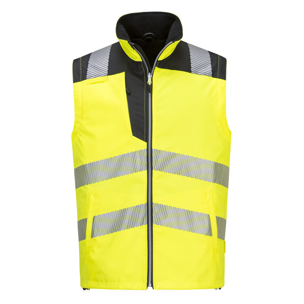 PW3 hi-vis 5-i-1 jakke - Gul/Sort - Billede 7