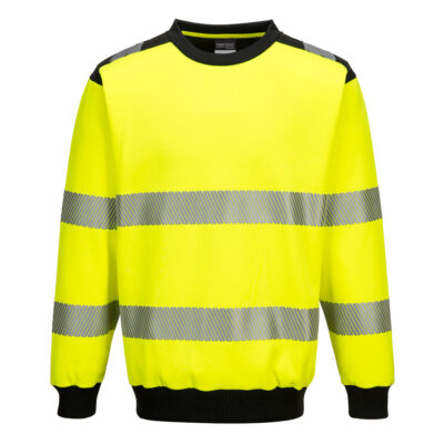 PW3 hi-vis sweatshirt - Gul/Sort