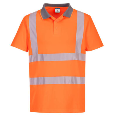 Eco hi-vis s/s polo (6 pakke) - Orange