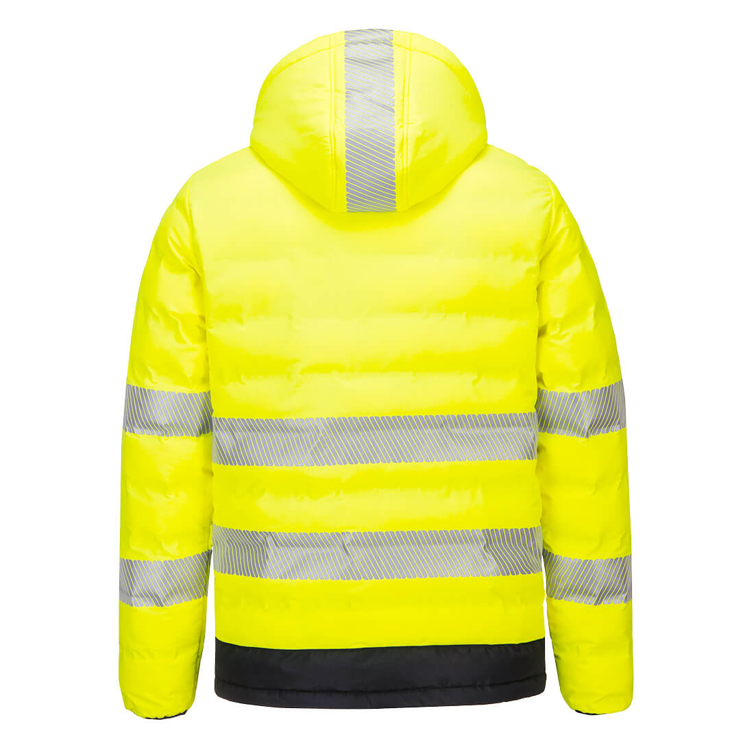 Hi-Vis Ultrasonic varmekanal jakke - Gul/Sort - Billede 2