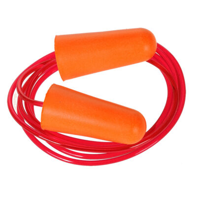 PU Ørepropper Med Snor (200 par) - Orange