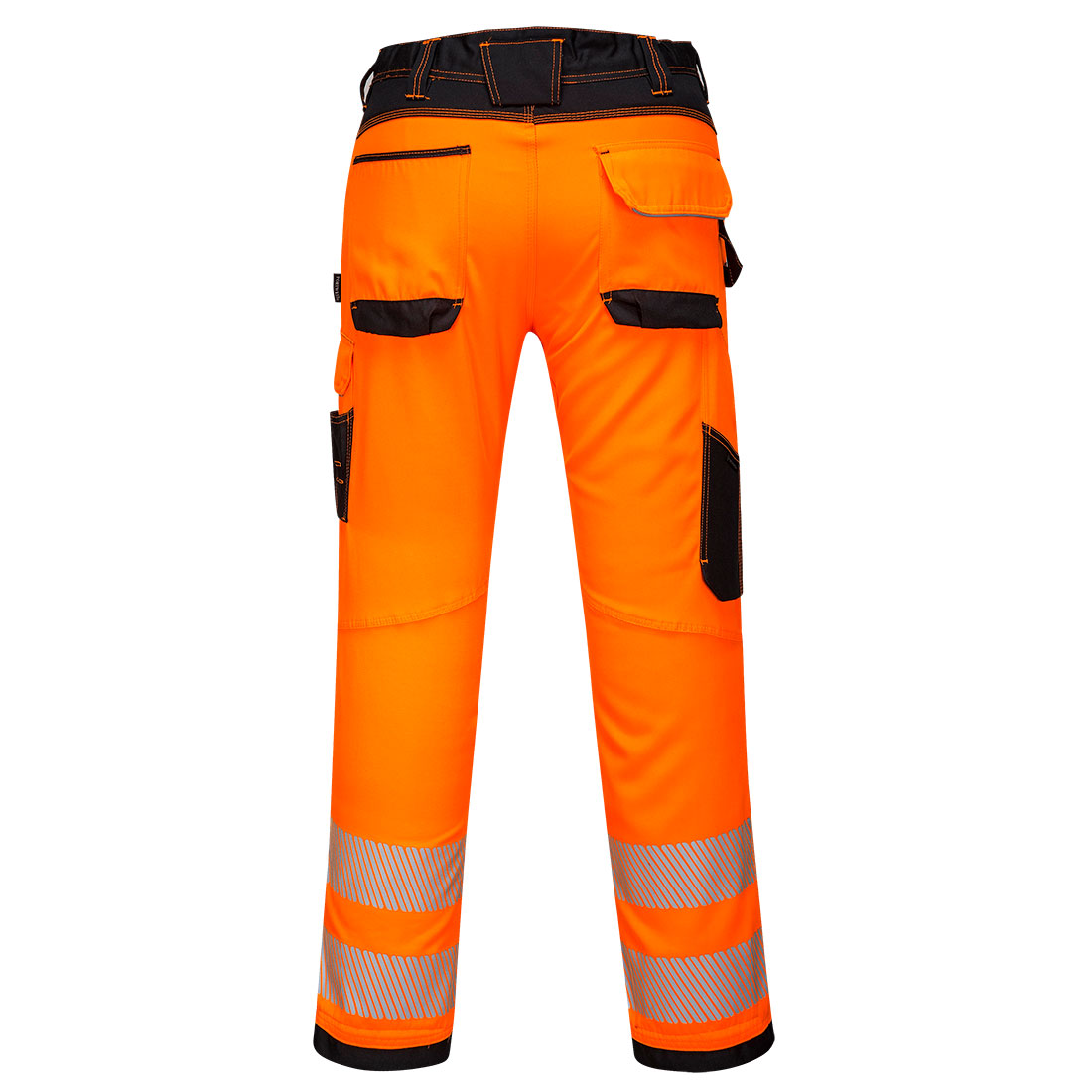 PW3 Hi-Vis håndværkerbukser - Orange/Sort - Billede 2