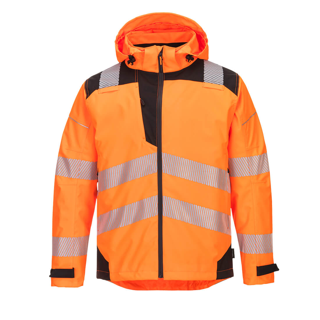 PW3 Extreme åndbar regnjakke - Orange/Sort