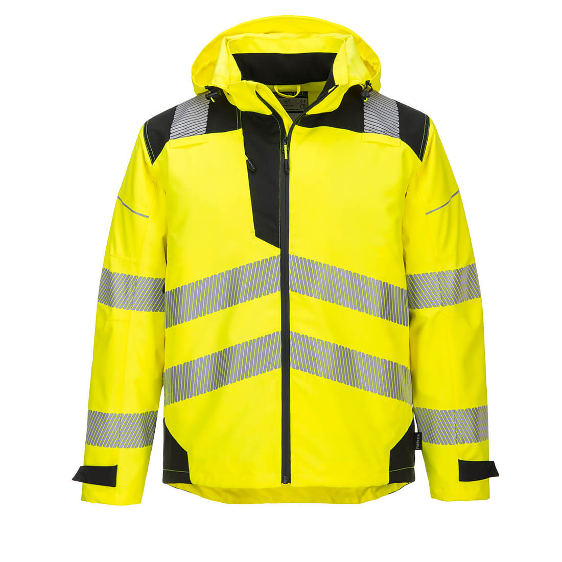 PW3 Extreme åndbar regnjakke - Gul/Sort