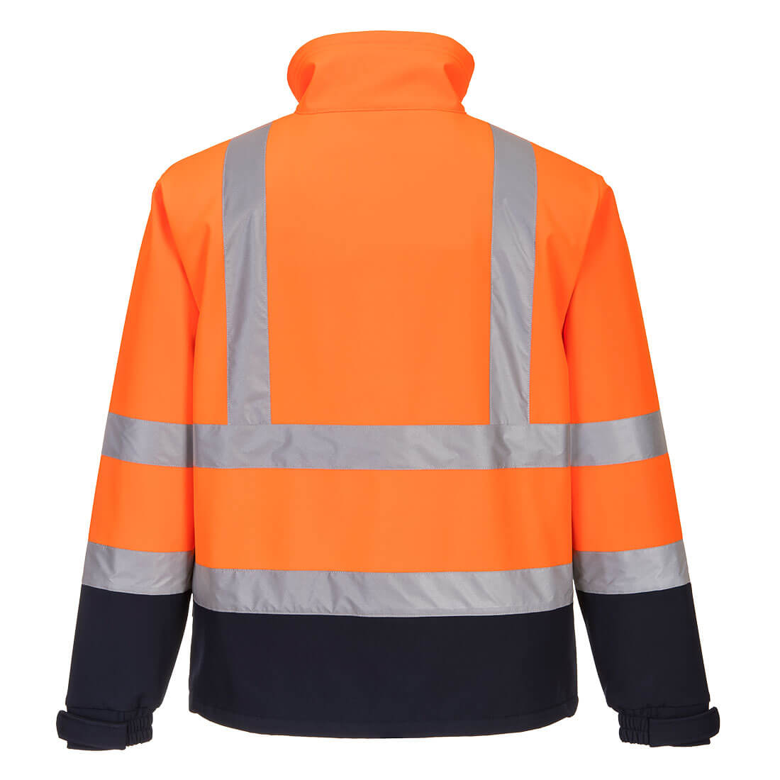 Hi-Vis Kontrast softshell (3L) - Orange/Marine - Billede 2