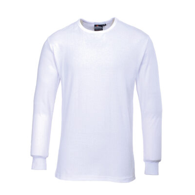 Termo langærmet t-shirt - Hvid
