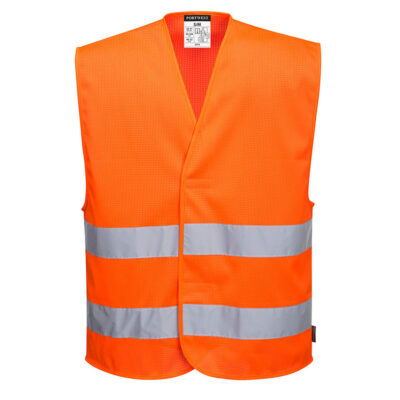 MeshAir hi-vis vest med 2 bånd - Orange
