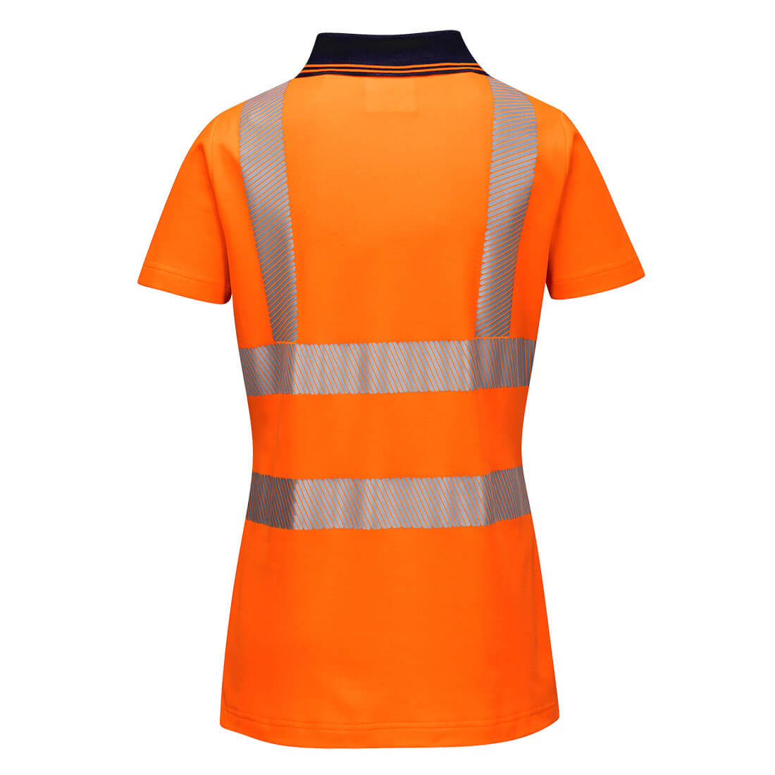 Dame Pro polo-shirt - Orange/Sort - Billede 2