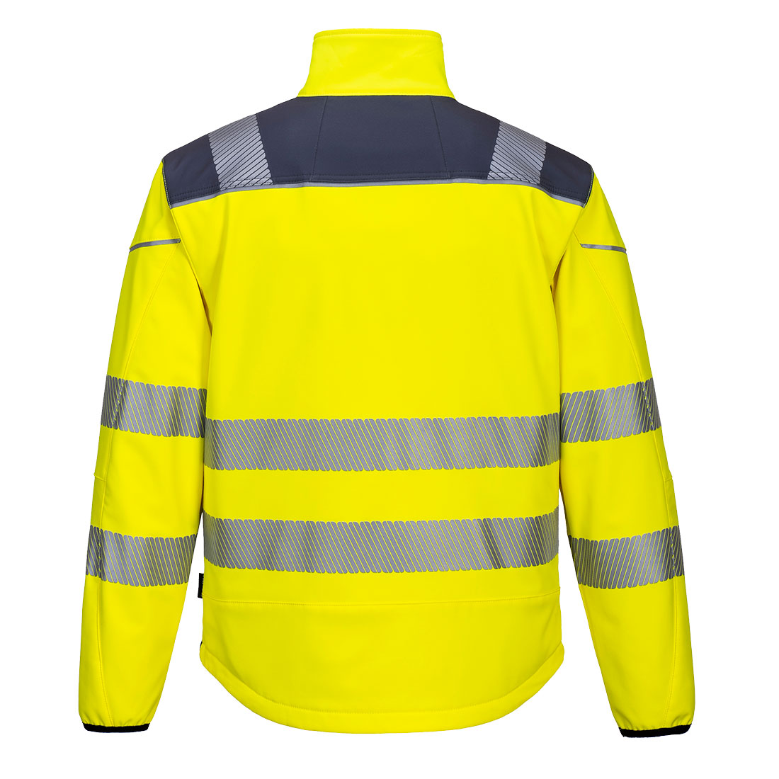 PW3 hi-vis Softshell jakke - Gul/Grå - Billede 2