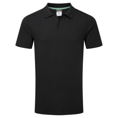 Genanvendelig poloshirt i økologisk bomuld - Sort