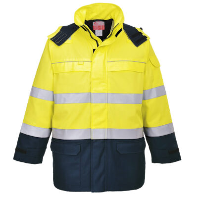 Bizflame Lysbue hi-vis multinorm jakke - Gul/Marine