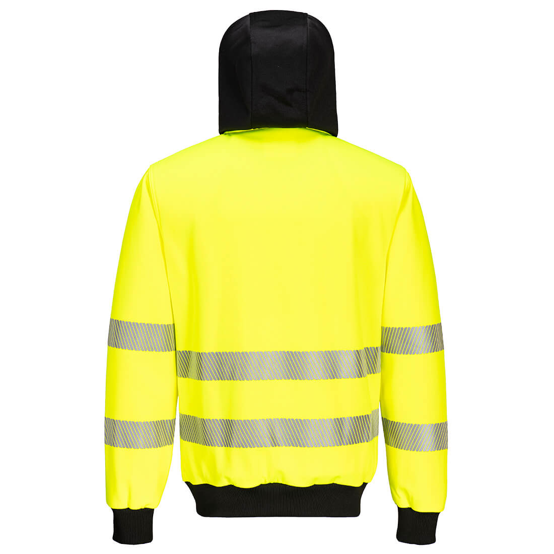 W3 hi-vis hættetrøje med lynlås - Gul/Sort - Billede 2
