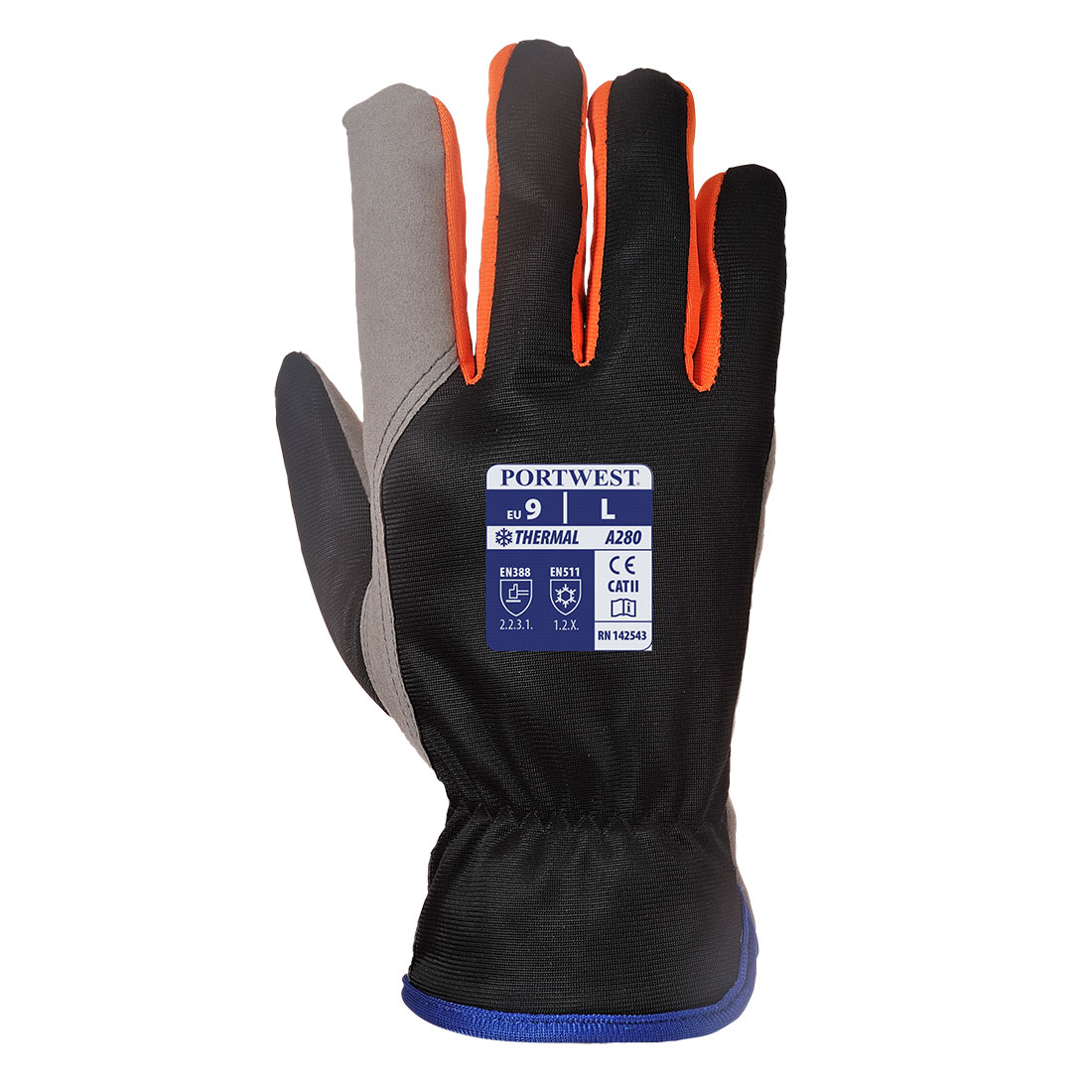 Wintershield handske - Sort/Orange - Billede 2