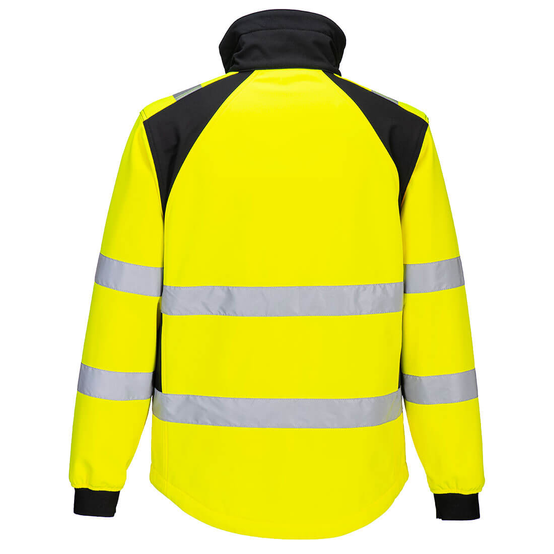 WX2 Eco hi-vis softshell (2 lags) - Gul/Sort - Billede 2
