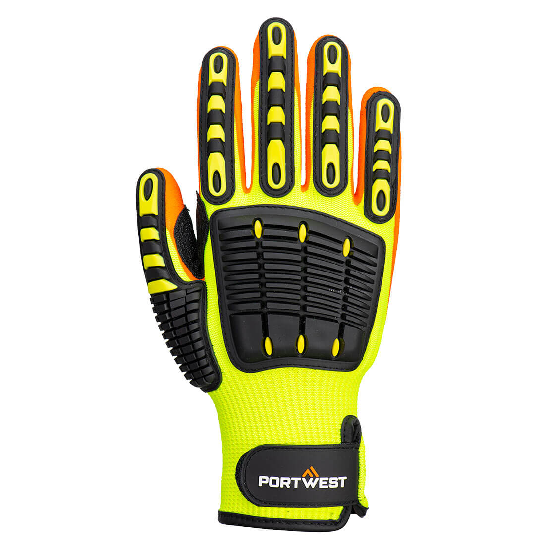 Slagfast grip handske - Gul/Orange - Billede 2