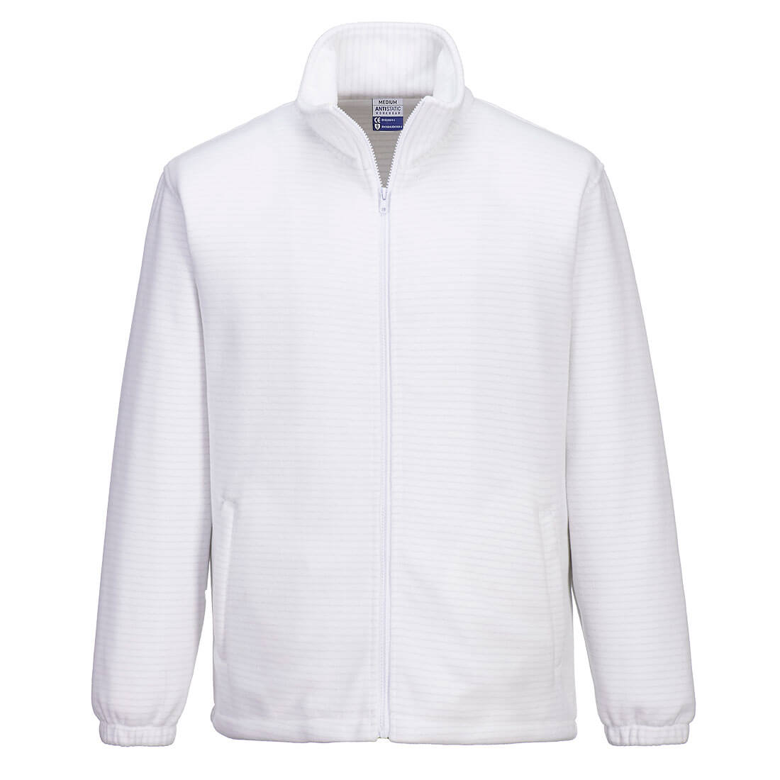 Antistatisk ESD fleece - Hvid