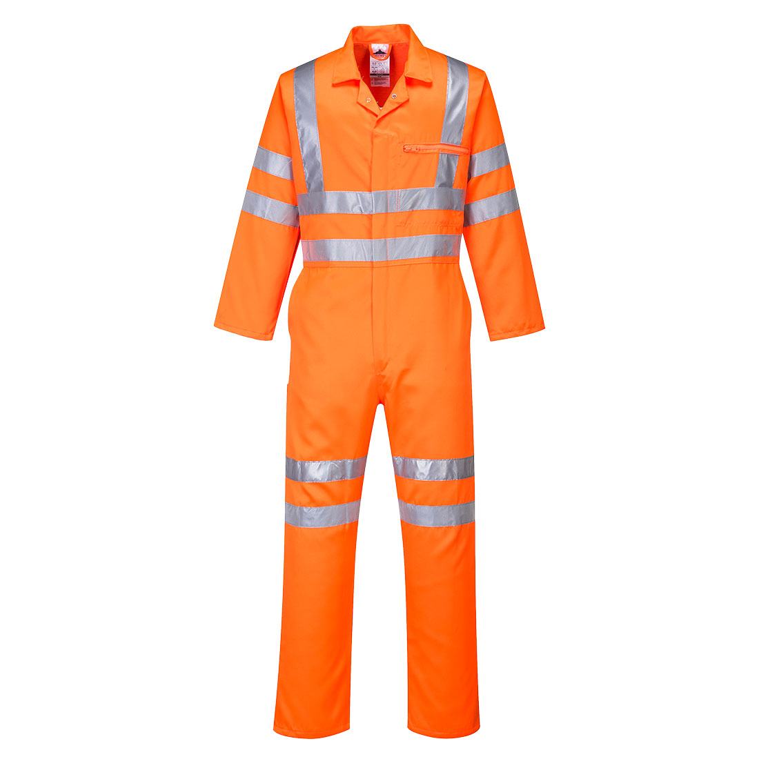 Hi-Vis polybomulds-serviceoveralls - Orange