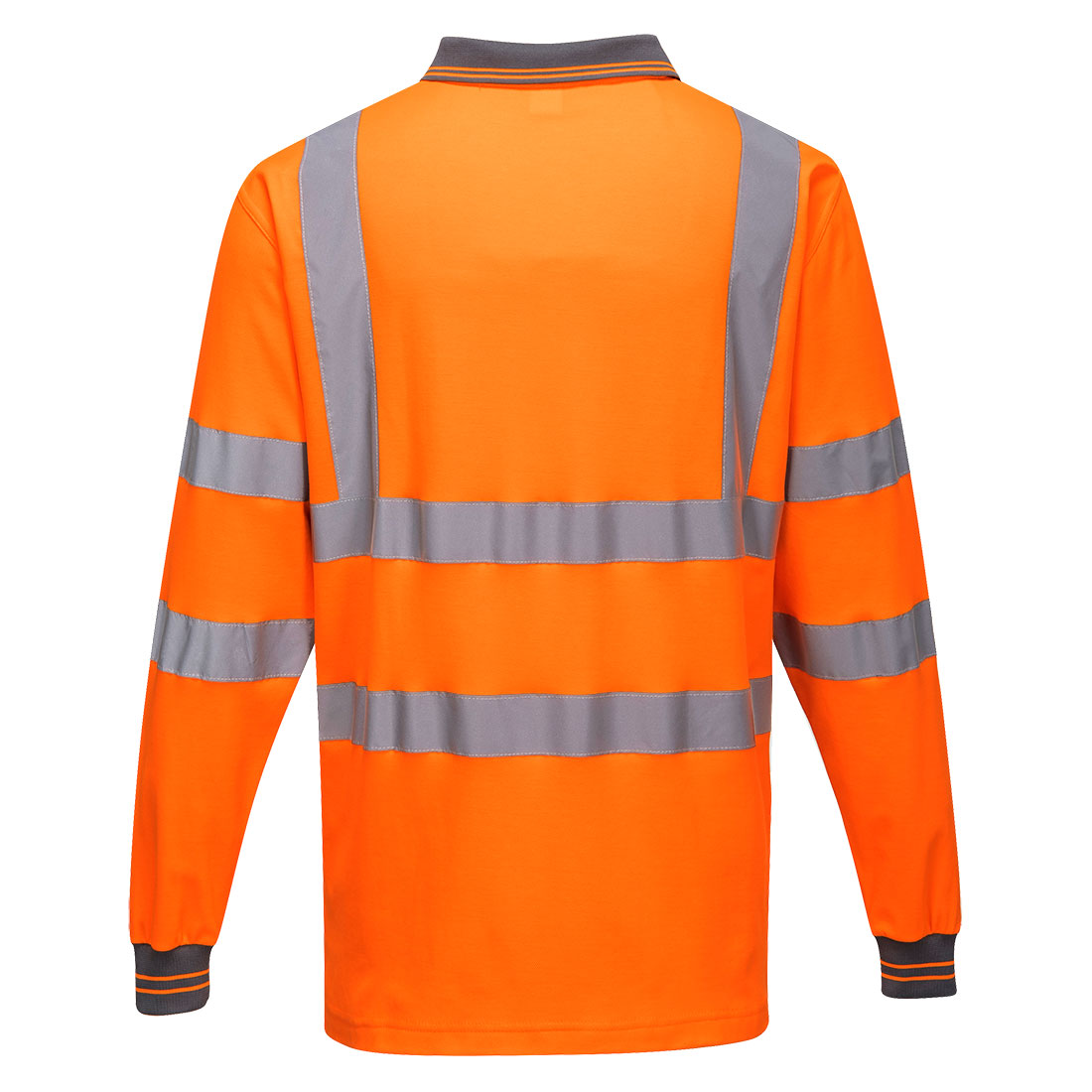 Langærmet Cotton Comfort Polo - Orange - Billede 2