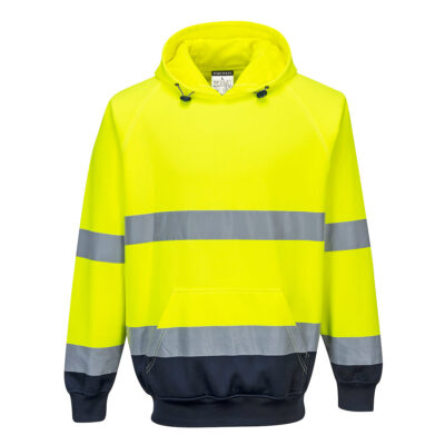 2 farvet hætte sweatshirts - Gul/Marine