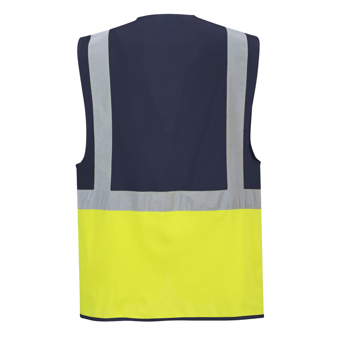 Paris hi-vis kontrastfarvet executive vest - Gul/Marine - Billede 2