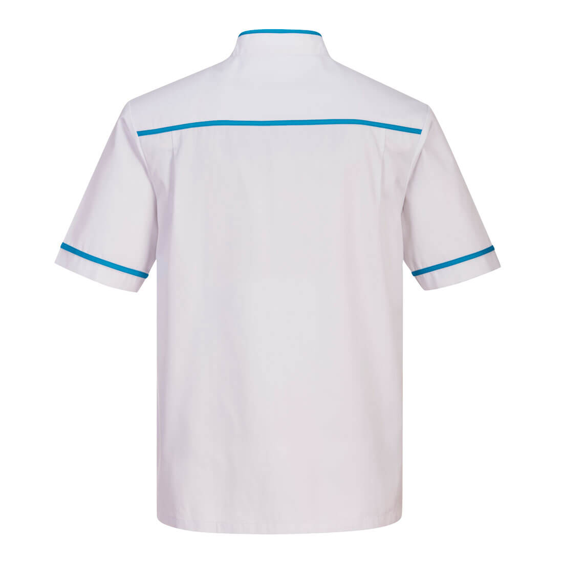 Medicinsk tunika til mænd - Hvid/Agua - Billede 2