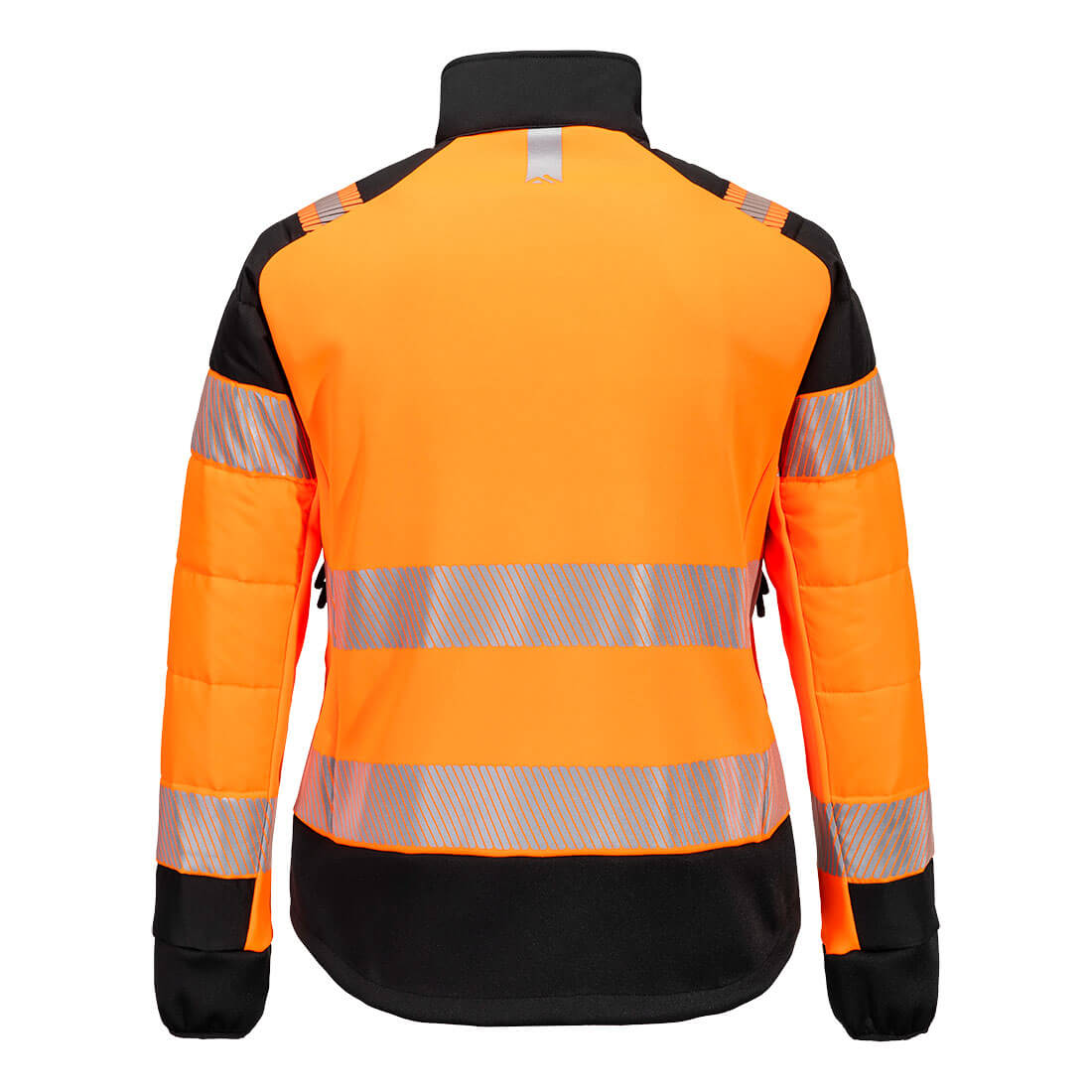 PW3 Hi-Vis Dame Hybrid Baffle Jakke - Orange/Sort - Billede 2