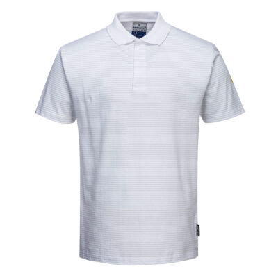Anti-Statisk ESD poloshirt - Hvid