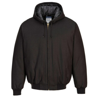 Duck Quilt Lined Hooded Jacket