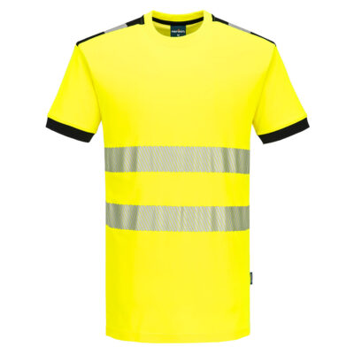 PW3 Hi-Vis T-shirt S/S Gul/Sort