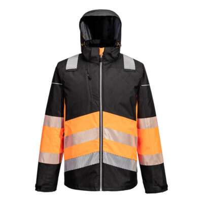 Hi-vis kl. 1 vinter jakke Orange/Sort