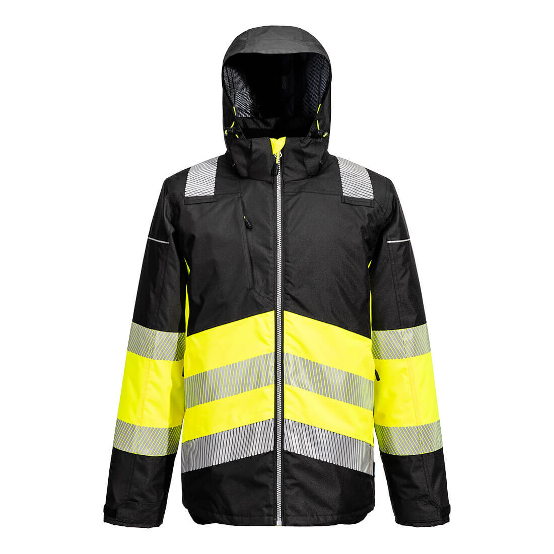 Hi-vis kl. 1 vinter jakke Gul/Sort
