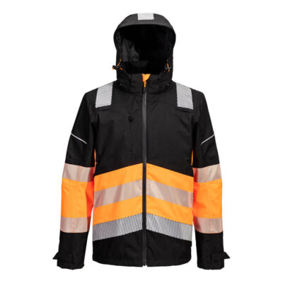 PW3 hi-vis kl. 1 extreme regnjakke Orange/Sort