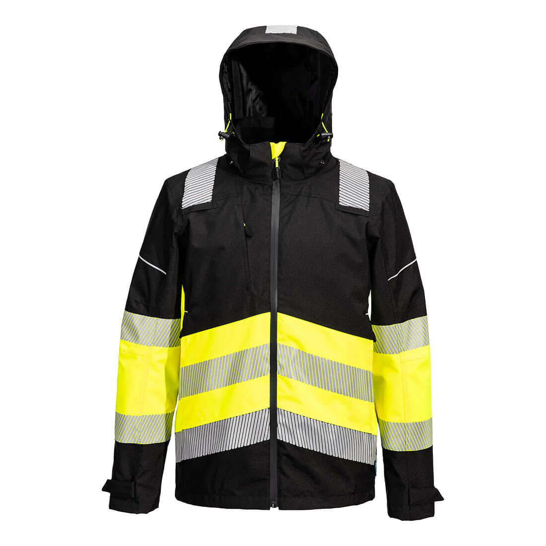 PW3 hi-vis kl. 1 extreme regnjakke Gul/Sort