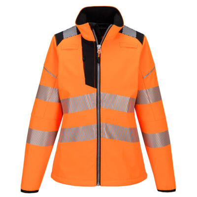 PW3 hi-vis softshell til kvinder Orange/Sort