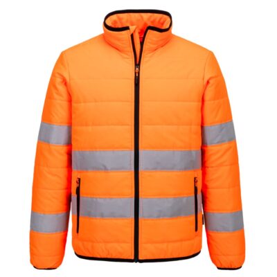 Hi-vis Baffle jakke Orange/Sort